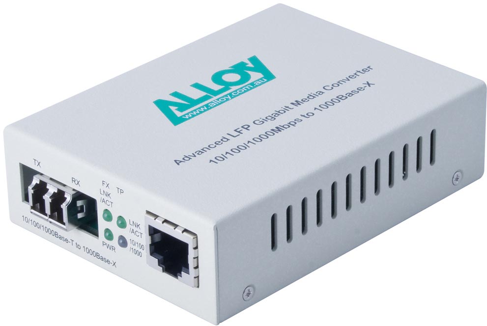 Alloy GCR2000LC.10 Gigabit Standalone/Rackmount Media Converter Alloy GCR2000LC.10 Gigabit Standalone/Rackmount Media Converter
